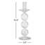 Ensemble de 2 bougeoirs en verre Adrienna Swirl-1848316874