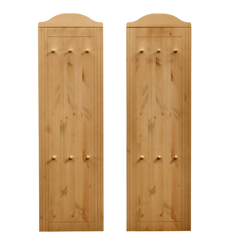 Regina Solid Wood Wall 6 - Hook Wall Mounted Coat Rack, Stain wax