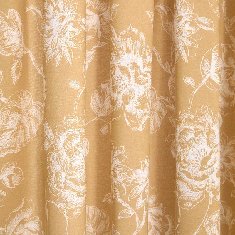 Mishka Cotton Blend Semi Sheer Curtain Pair