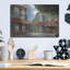 «Breakfast In Paris Dark» par Wellington Studio, art mural en métal, 16 po x 12 po