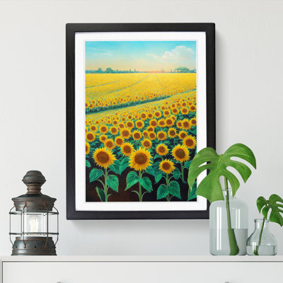 Sunflower Field Vol.6 - Single Picture Frame Painting