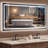 LED Lighted Bathroom Mirror: Front and Backlit, Tempered Glass, 3 Colours, Dimmable, CRI 90+, Defog-1555352083