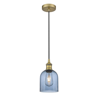 Luminaire suspendu à cordon 1 lumière Edison Anacaren - 616-G558