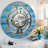 Wall Clock 36" Oversized for Living Room decor with Real Moving Gears England Collection-107103021