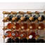 Boryana 16 Bottle Solid Wood Standard Wine Bottle Rack Brown
