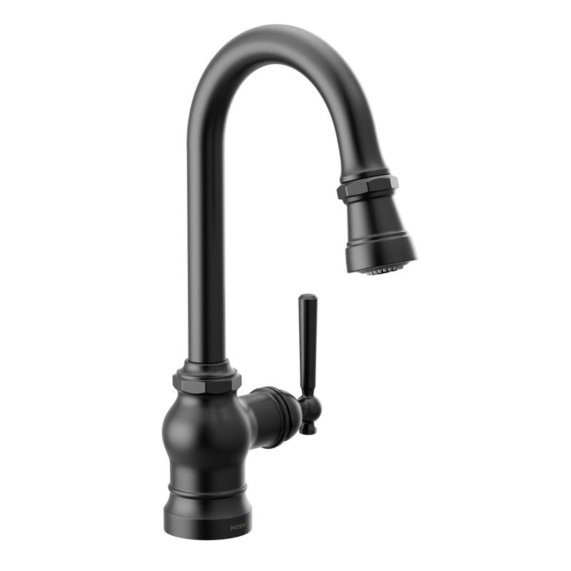 Paterson One-Handle Bar Faucet with Power Clean, Matte Black