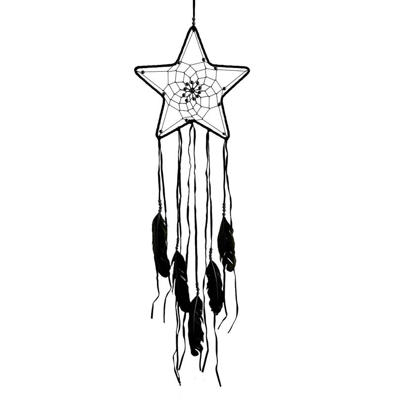 Capteur de rêves de nuit avec plumes