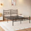 Base de lit grand 14 pouces avec tête et pied de lit-1954684117