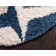 Tapis bleu à motif géométrique Mitzy