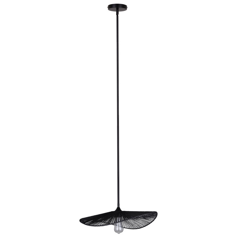 Georgia 1 Light Black Pendant