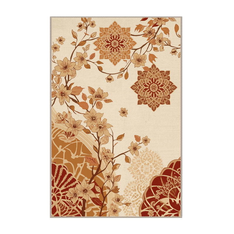 Tapis marocain doux et moelleux Temaraia Jasmine, 5 x 8