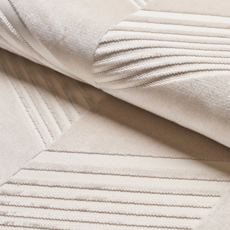 Tissu en velours Schumacher x Victor Glemaud, Ivoire