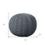 Pouf rond en coton 20 po beige-966207519