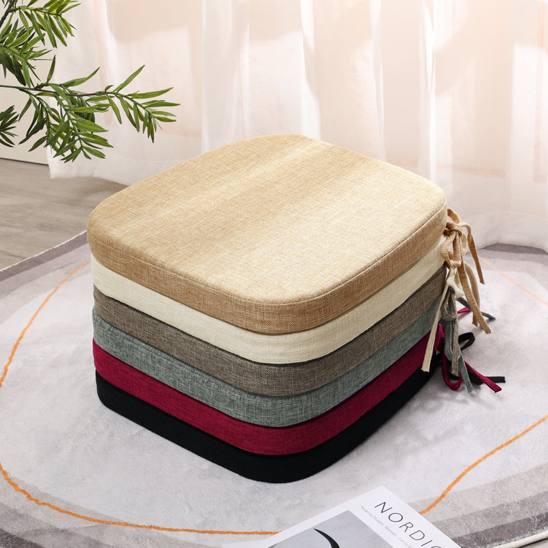 Coussin de chaise de salle à manger d'intérieur 1,8 po, Beige