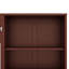 Queen Size Murphy Bed With Height Adjustable Storage Compartments And Shelf, Wall Bed Frame With 1 Drawer, Multifunctional Foldable Platform Bed For Bedroom,Guest Room-1884691496