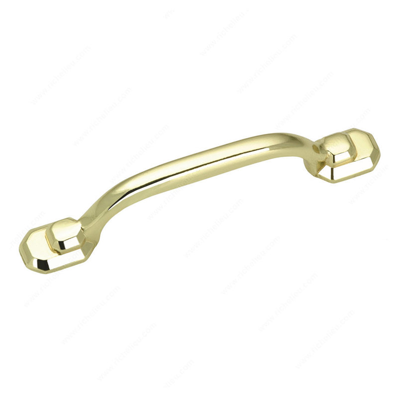 Expression 3" Center to Center Arch Pull, Burnished Brass