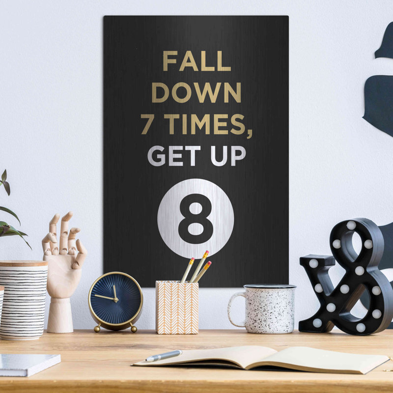 Fall Down' by GraphINC, Metal Wall Art, 16" H x 12" W