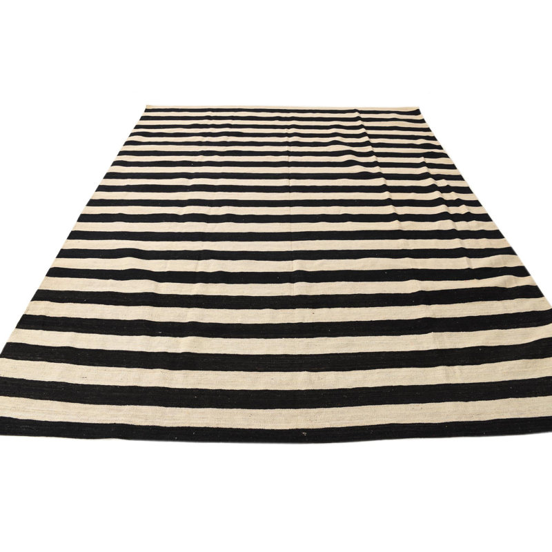 Tapis noir et blanc Pegues
