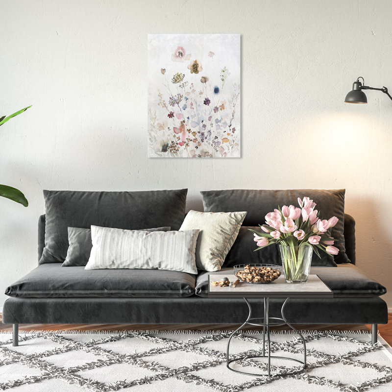 «Meadow Wild Floral» sur toile par Wynwood Studio Print, H 20 po x l 20 po x P 0,8 po