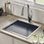 Workstation Marine Grade Topmount 21" L x 20" W Drop-In Kitchen Sink with Sink Grid and Drain Assembly