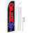 Double Sided 144'' H x 30'' W Polyester Flag Set