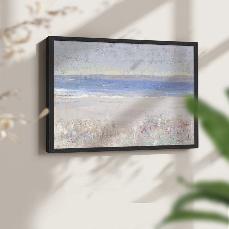 Beach Textures II -Framed Print - Restickable, H 8 po x l 10 po, Noir, noir, noir, noir