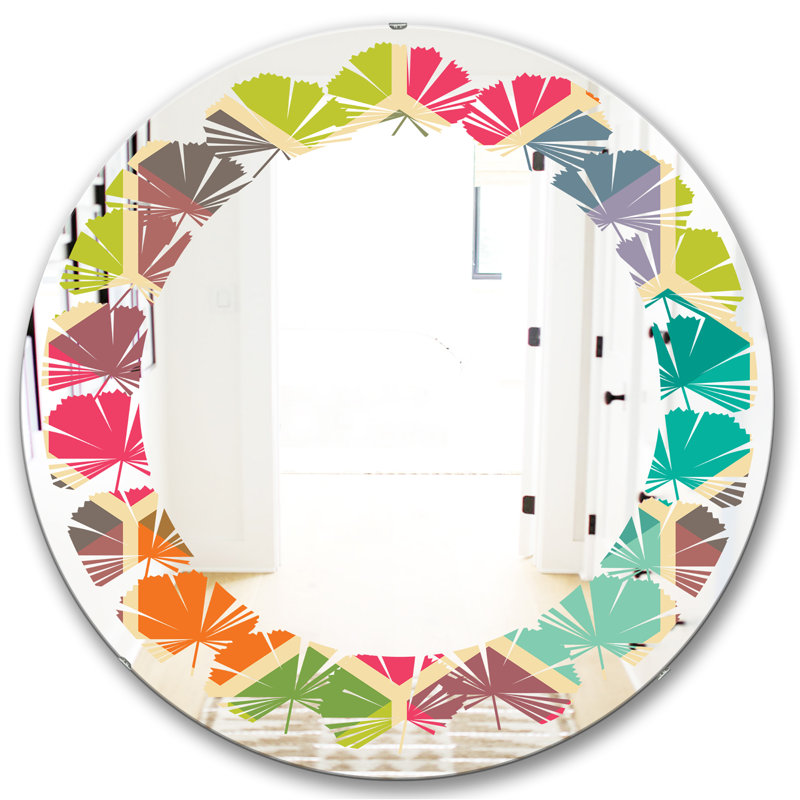 Miroir mural Leaves, H 23,6 po x l 23,6 po