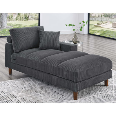 Chaise longue rembourrée Waxman