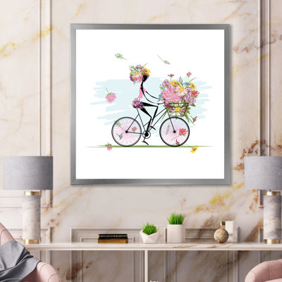 Floral Floral Illustration - Art mural sur toile Glam