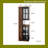 70" Glass Door Display Cabinet with Pull-Out Shelves, Adjustable LED Lighting & 5-Tier Storage