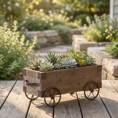 Boîte à fleurs en bois
