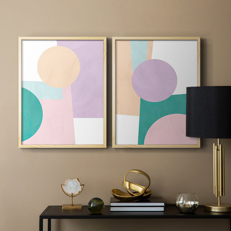 Papier Daydream I - impression encadrée de qualité supérieure - prête à être accrochée - aucun clou requis - aucun clou requis