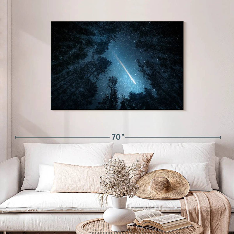 Oberle Comet Over Trees, 30" H x 45" W