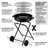 24" Round Portable Bbq Charcoal Grill