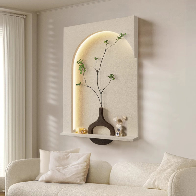 Art mural Mid-Century moderne en toile pour salon, H 31,5 po x l 23,62 po x P 1,97 po