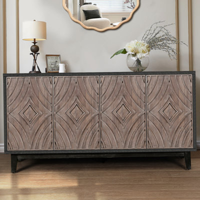 Crédence de style armoire Mid Mid Century