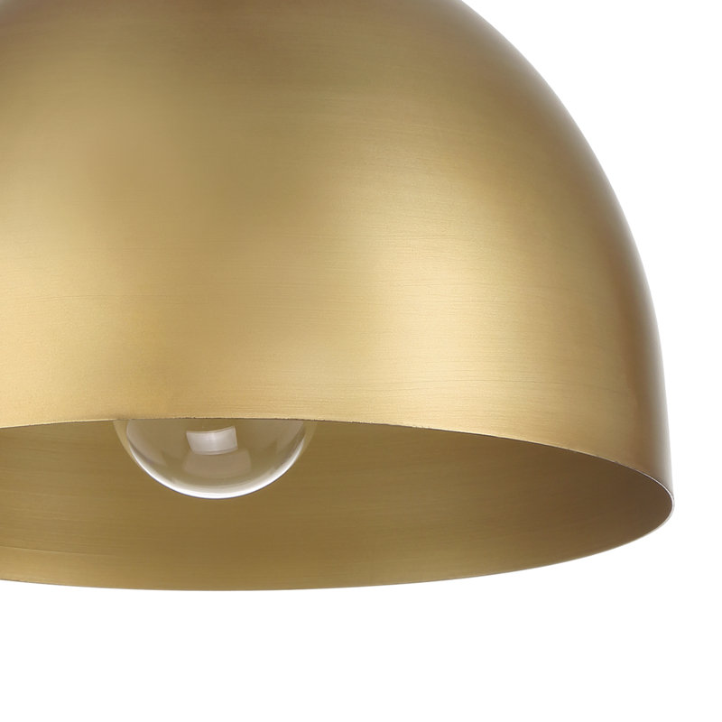Plafonnier encastré moyen 1 lumière Hunter Erling, Doré, Doré