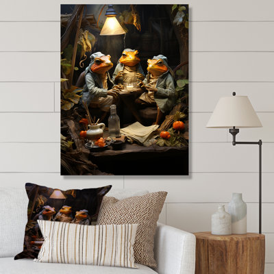 Grenouille, monarchie I sur toile