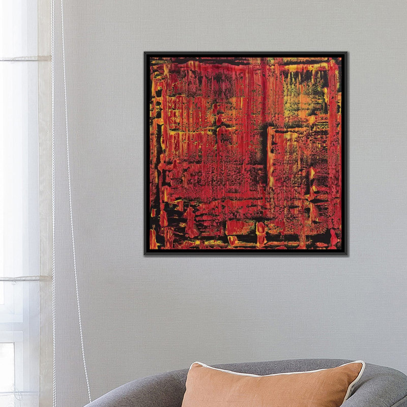 « selma », reproduction sur toile, H 18 po x l 18 po x P 1,5 po, Toile avec cadre noir, Pas de tapis