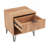 Dumbo 20" Fluted Nightstand In Golden Brown (1-Drawer)-1086365378