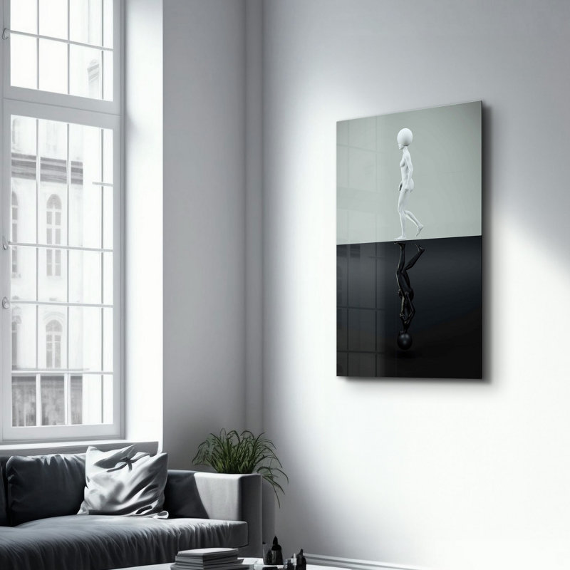 Elegant Tempered Glass Wall Art Painting 100% Tempered Glass, Thickness: 0.16 inches | UV Printed for Vibrant Colors & Durability | Perfect for Home Decor & Modern Aesthetics