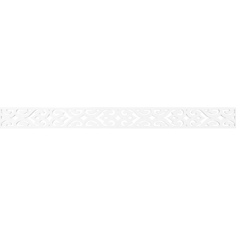 Moulure de chantournage Keene, H 4 po x l 46,38 po x P 0,38 po, PVC de qualité architecturale