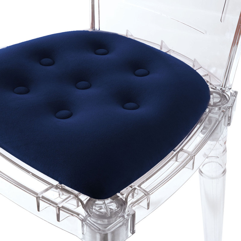 Vachakan 19.09'' H Tufted Upholstered Side Chair, Blue