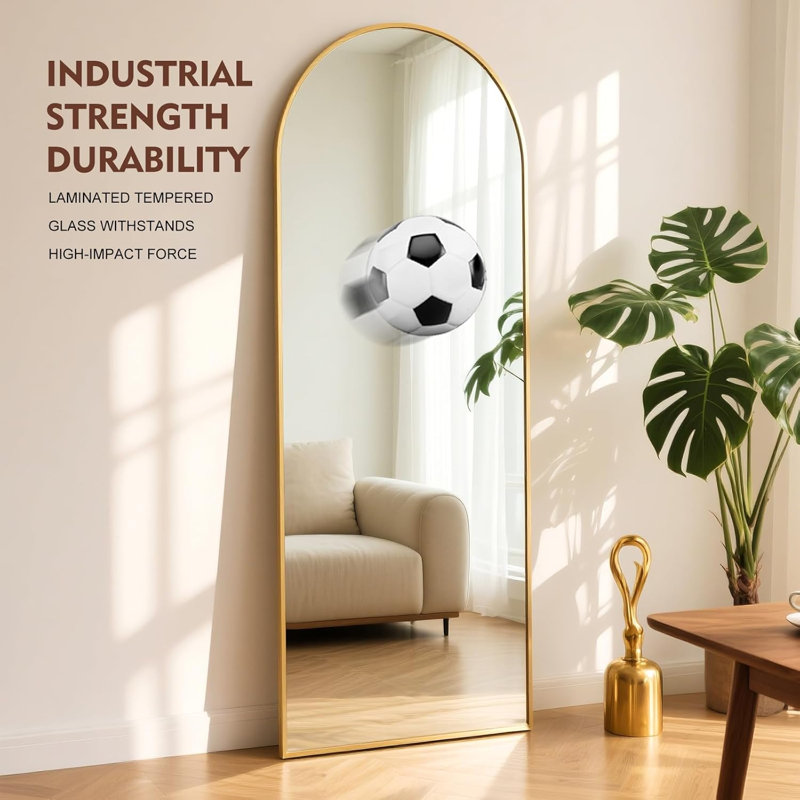 Arch Mirror, 165 cm H x 60 cm W