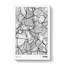 Map Rome Italy - Wrapped Canvas-61877866