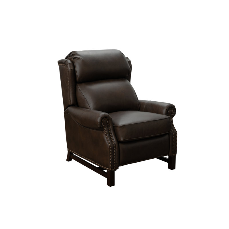 Hofstra Recliner, Ashford Walnut Split Grain Leather