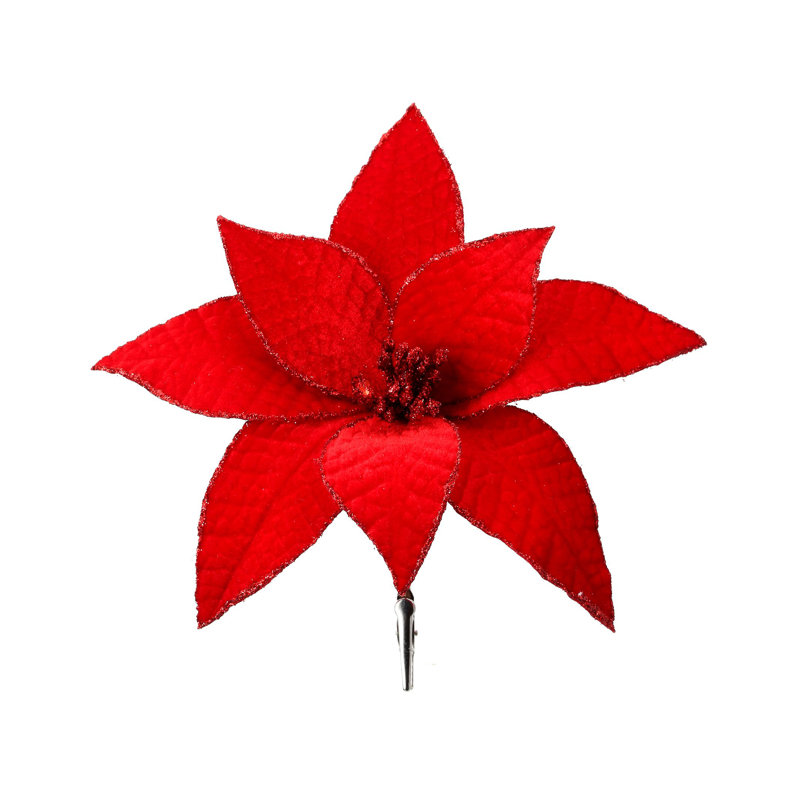 Pince à poinsettia 9 po, Rouge