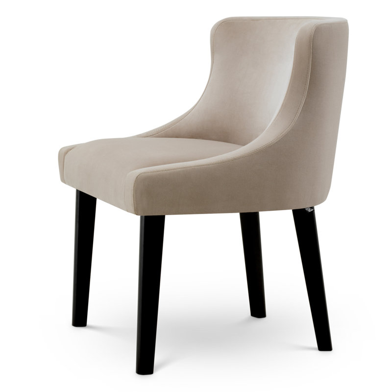 Dining Chair Chavelle Black Finish, Torrin Natural