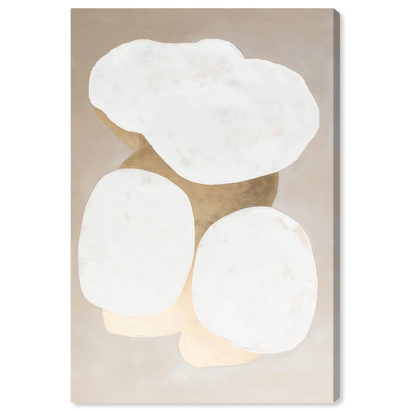 «Stacked Stones II Canvas Modern Boho Abstract» par , H 15 po x l 10 po, Toile tendue