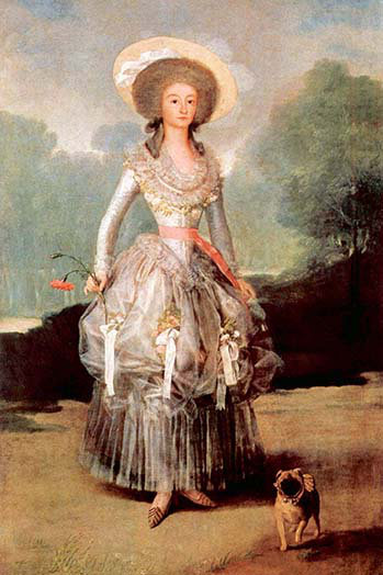 « portrait of marquesa de pontejos » par francisco goya, reproduction d’art